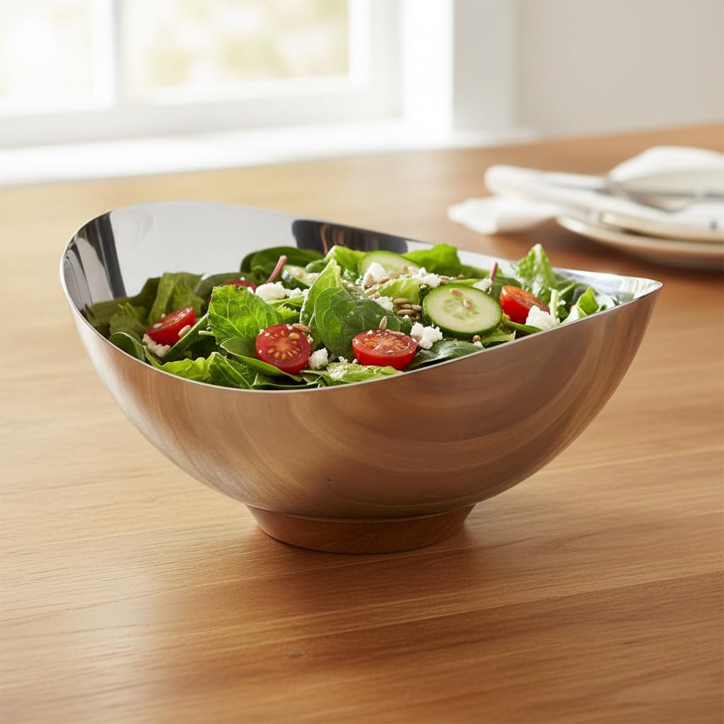 Amazon.com | Nambe Pulse Collection Nut Bowl | Snack Serving Bowl